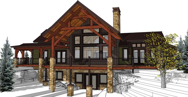Custom Design Timberbuilt rustic-rendering