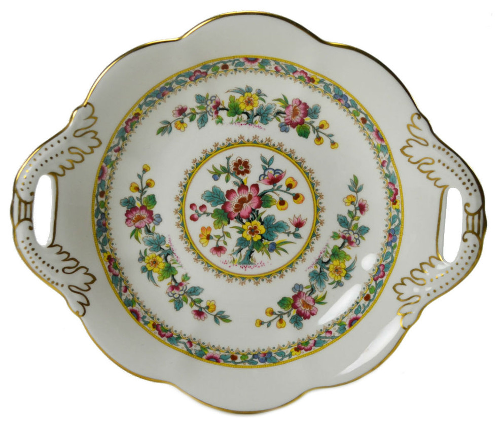 Consigned Serving Bowl with Handles by Coalport, Vintage English