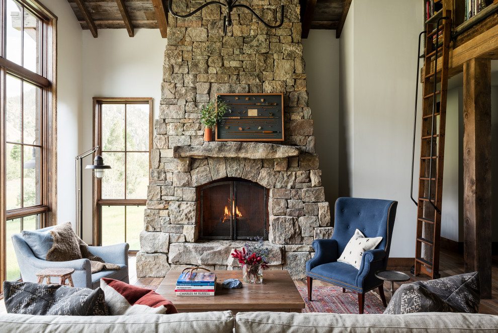Rock Creek Cabin - Rustic - Living Room - Other - by Abby Hetherington ...