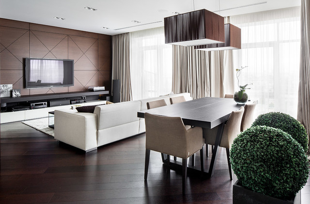 Flat in Kiev trendy-dagligstue