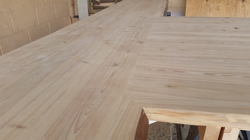 Cypress conference table & credenza