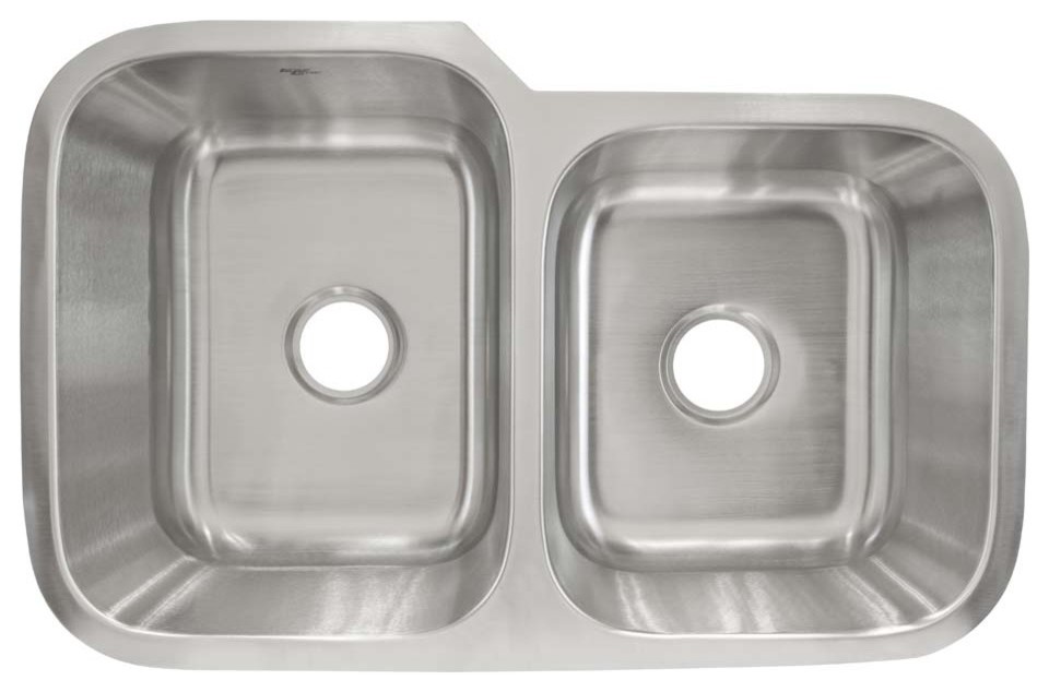 Undermount Stainless Steel Double Basin Kitchen Sink L202R