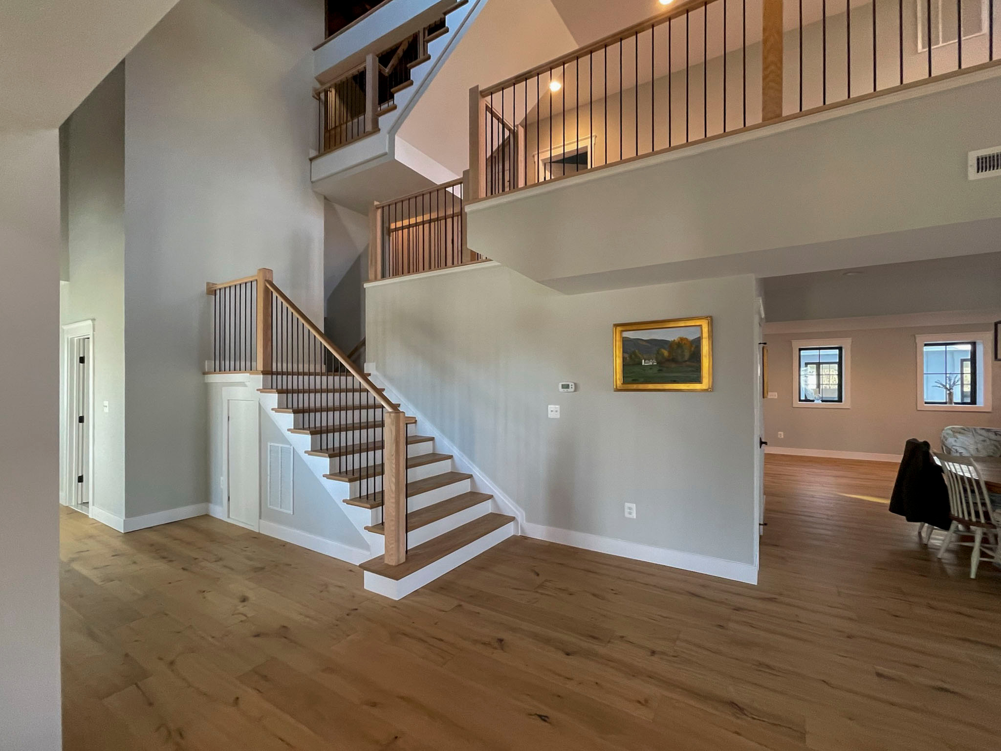 102_Straight-Freestanding Stairs/Landing in Barn Style Home, Leesburg VA 20175