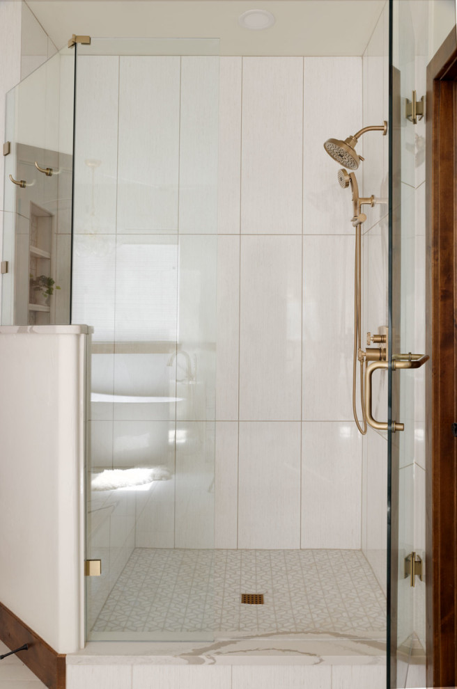 Inspiration for a transitional home design remodel in Denver