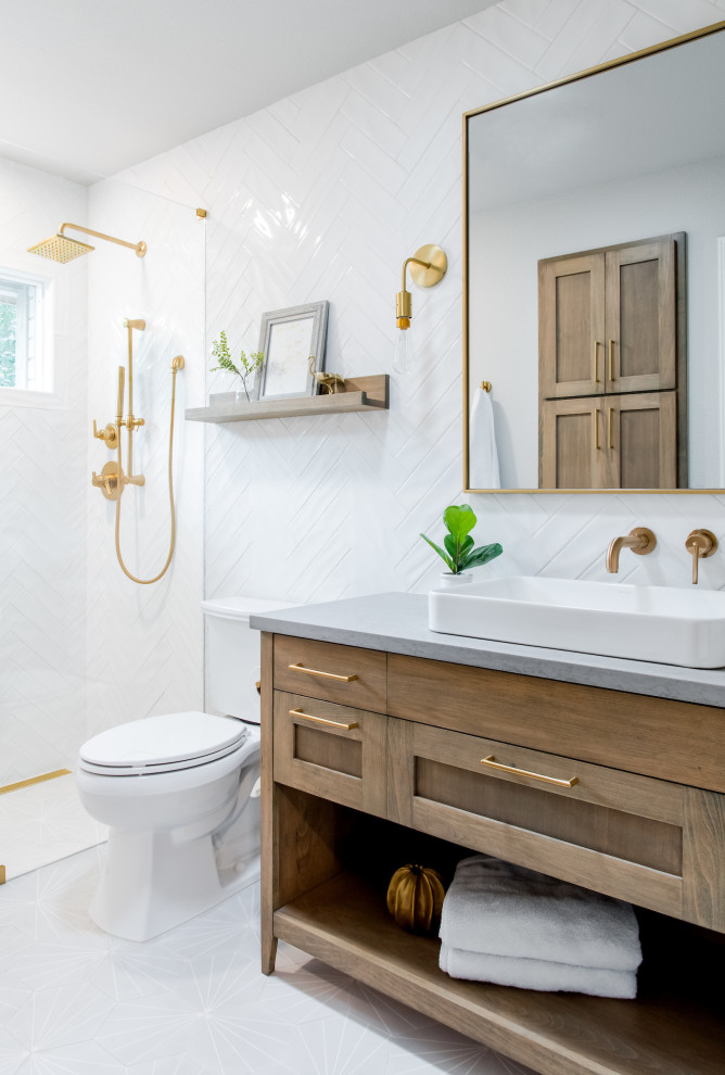 Modern Farmhouse Guest Bathroom Transitional Bathroom Austin by