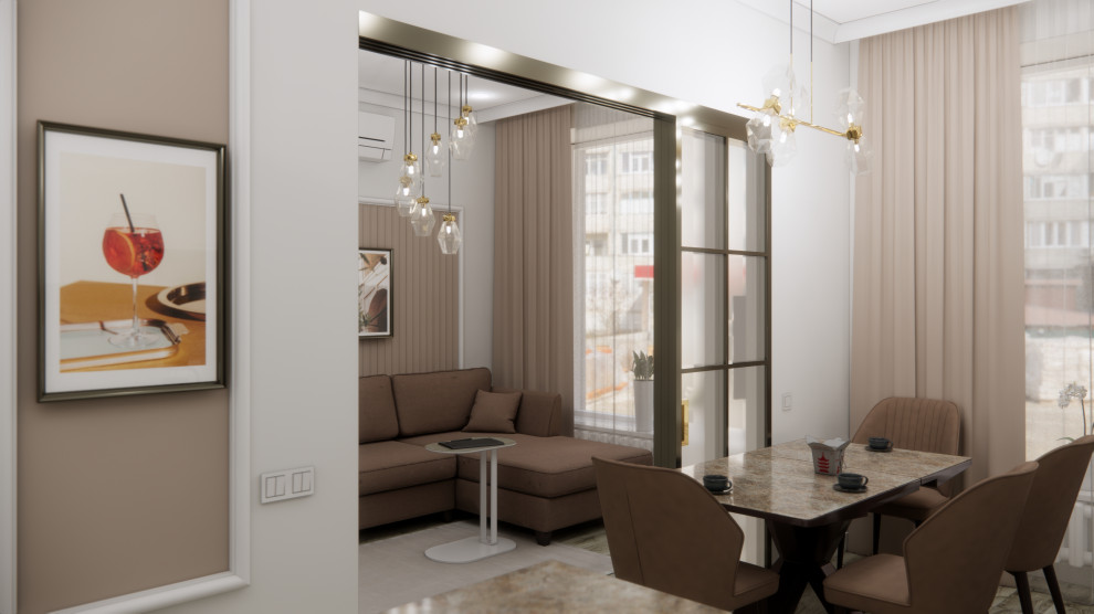 Квартира в ЖК Кристалл: новая классика