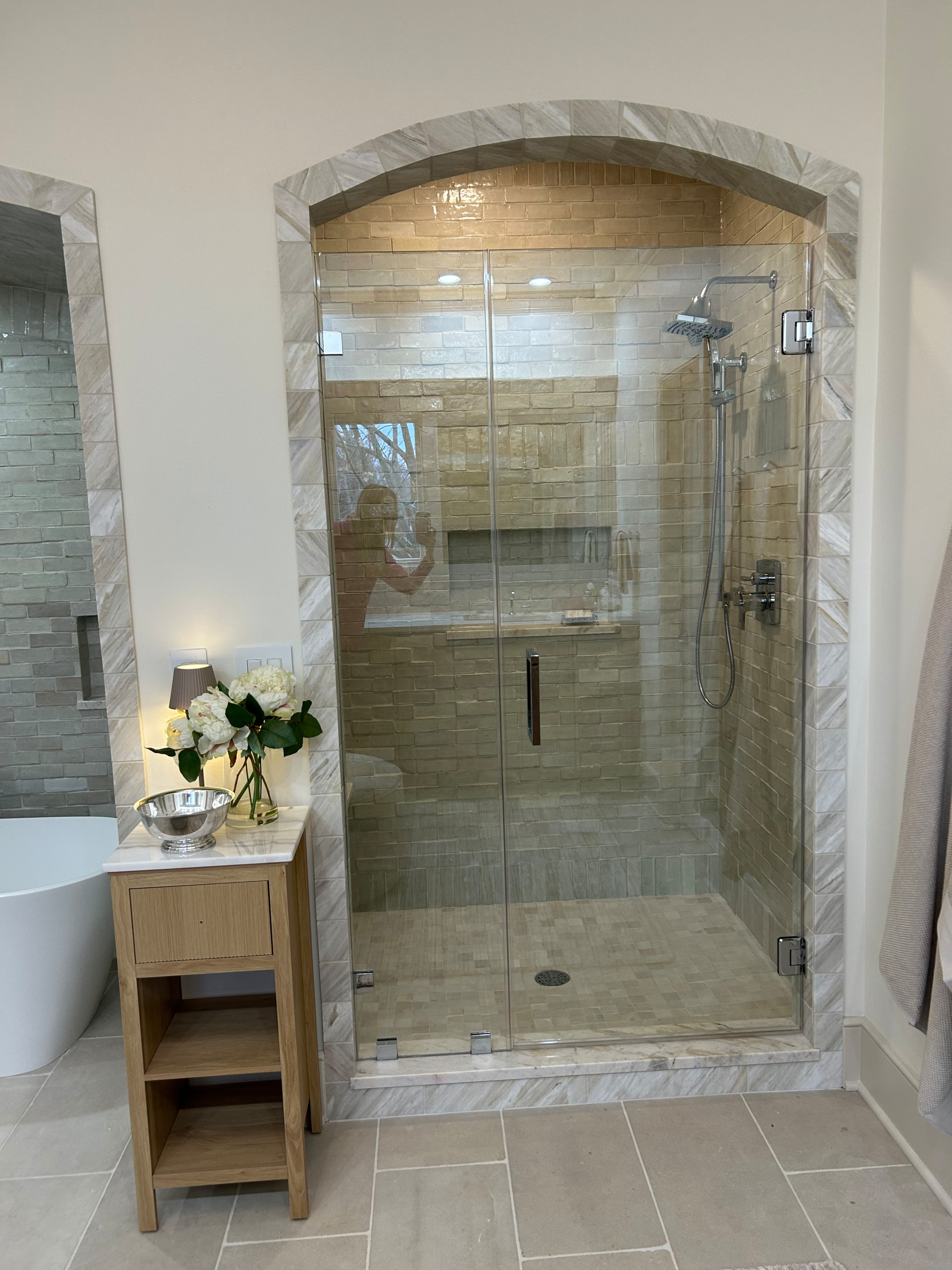 Neutral Mediterranean Bathroom