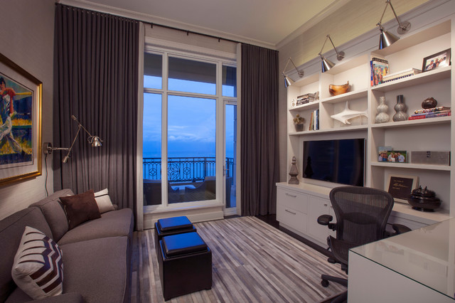 North Lakeview modern-arbeitszimmer