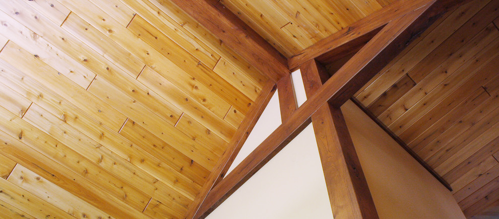 Inspiration for a rustic home design remodel in Detroit