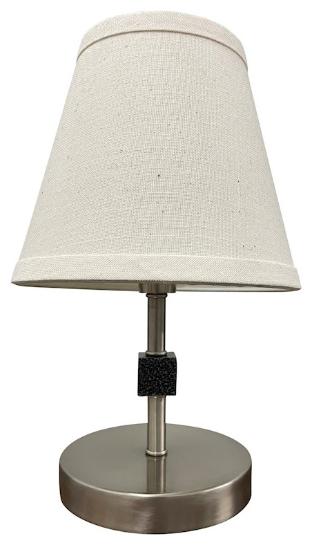 House of Troy Bryson 1 Light 12" Accent Lamp, Nickel/Supreme Silver, B203-SN-SS