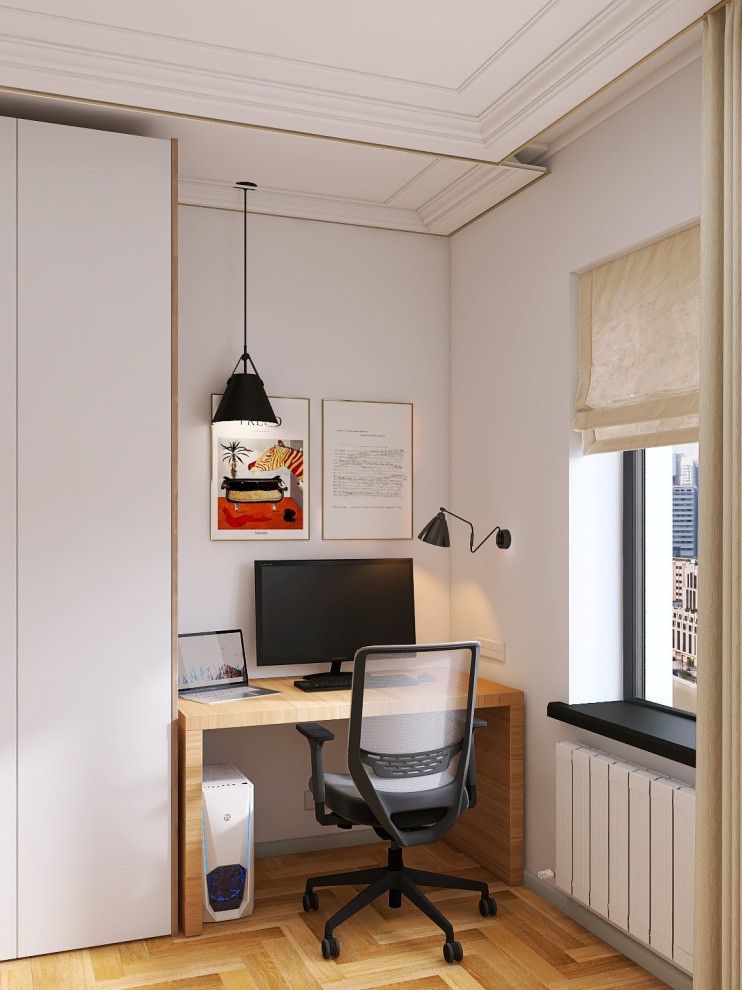 Дизайн-проект двухкомнатной квартиры в стиле mid-century modern