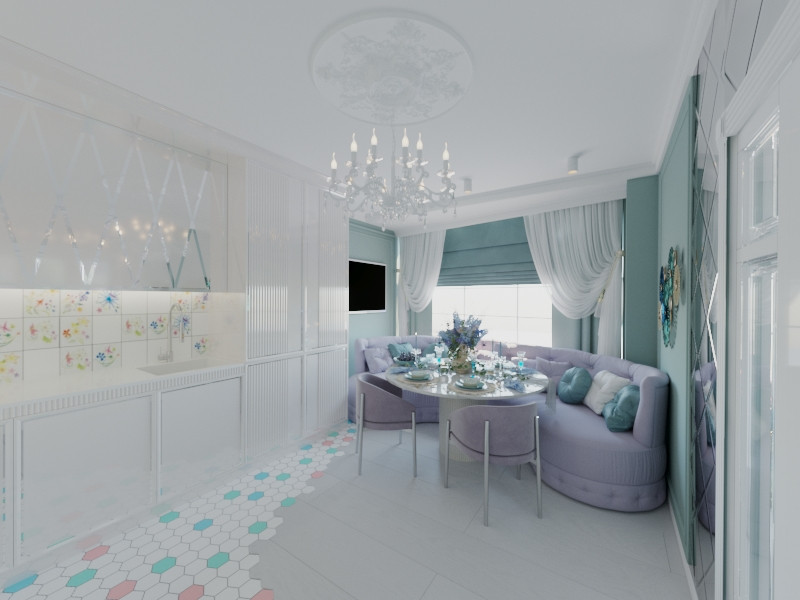 Легкий, воздушный интерьер квартиры в Москве