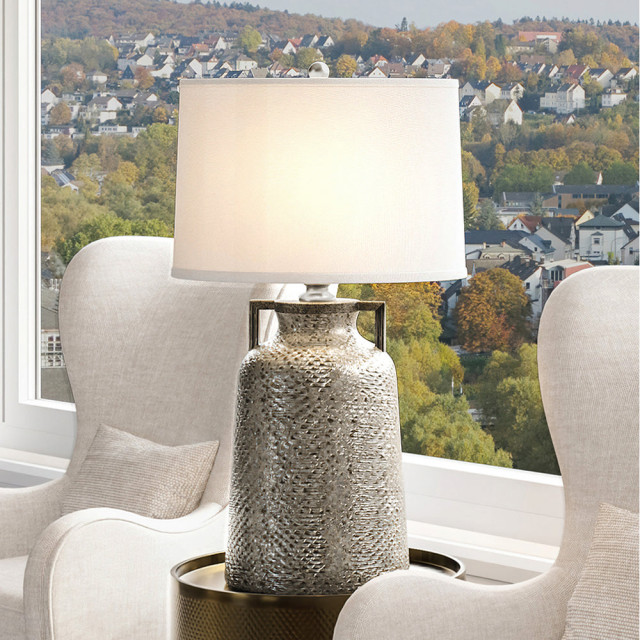 Mediterranean Table Lamp 18''W x 12.5''D x 34''H, Dark Cream Finish ...