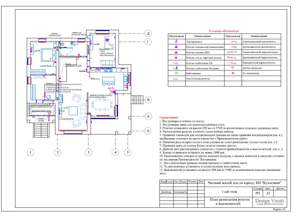 Рабочий проект загородного дома 500 кв.м.
