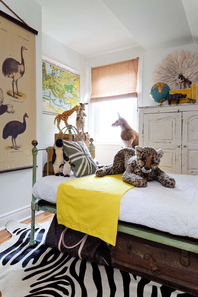 Inspiration for an eclectic gender-neutral kids' bedroom in Toronto.