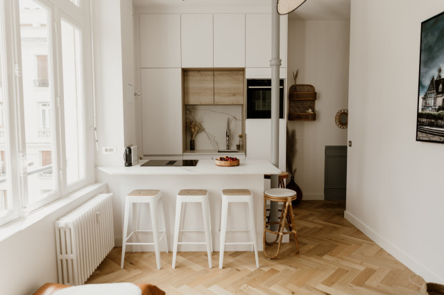 DALOZ - Cr&eacute;ation d'une chambre dans un studio trendy-koekken