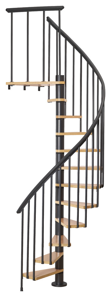 Dolle Calgary Black 47" Staircase With Extra Baluster