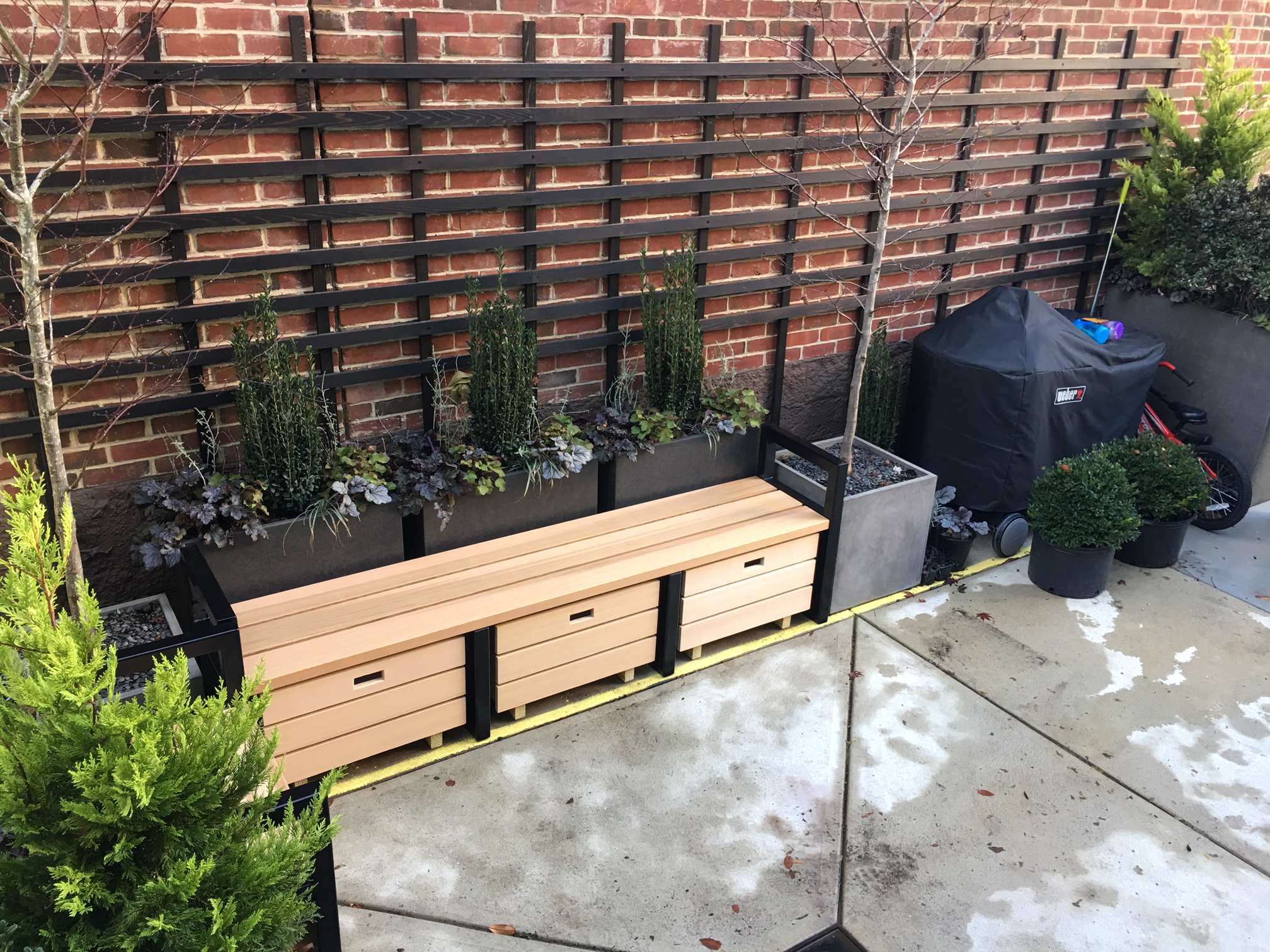 Back yard stairs