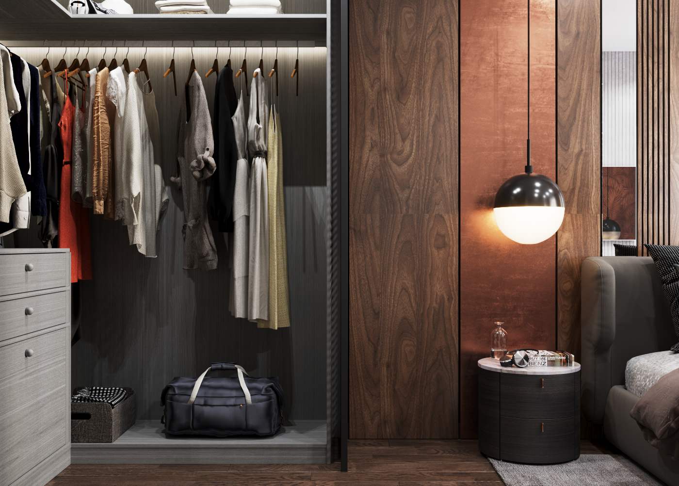 Спальня в ЖК "Бульварный переулок"