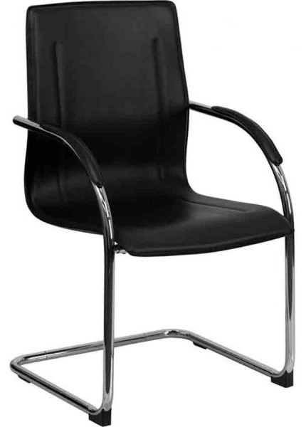 Office Side Chairs black vinyl side chair - contemporary - office chairs - Office Side Chairs black vinyl side chair - contemporary - office chairs -