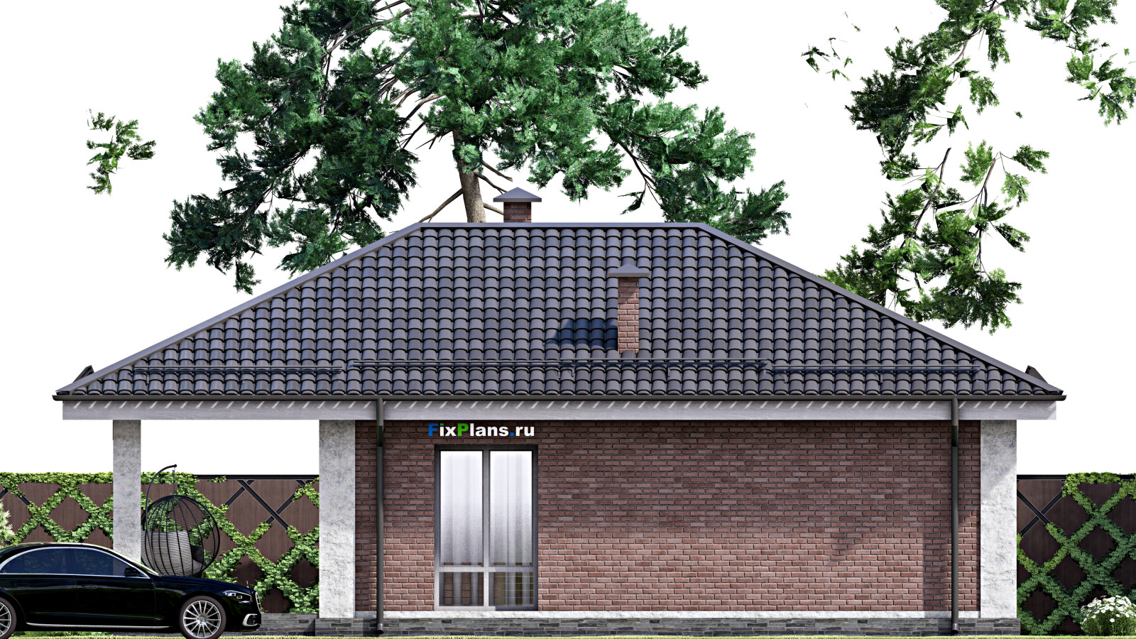 Проект одноэтажного дома 13х9м S66м2 F-14750