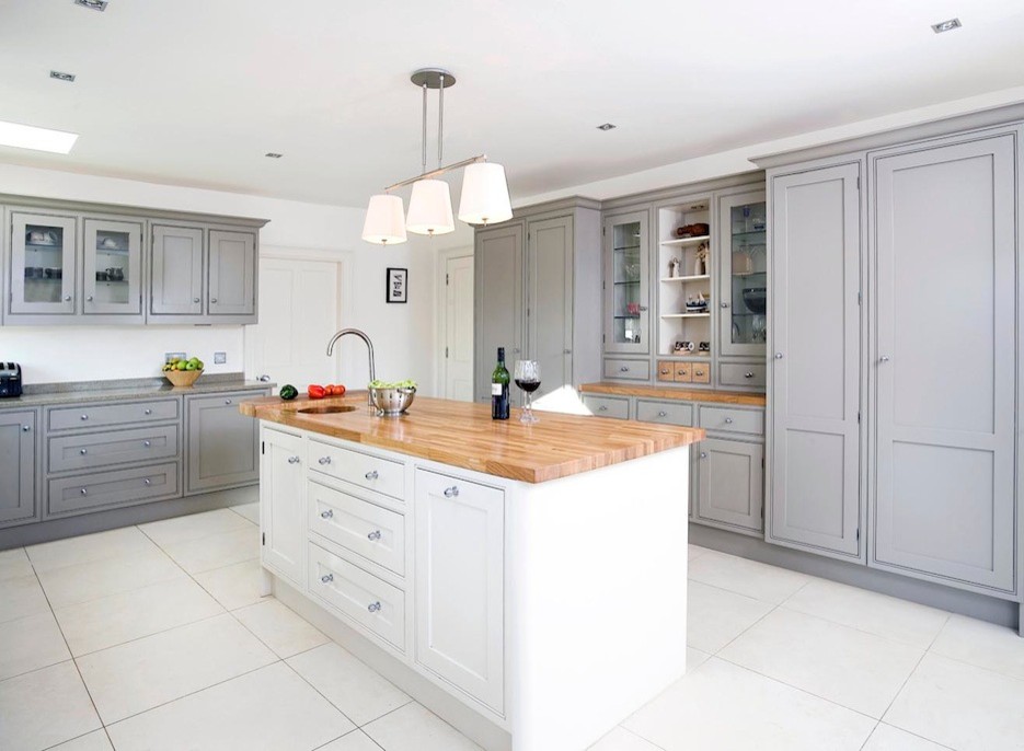 This is an example of a contemporary kitchen in Dublin.