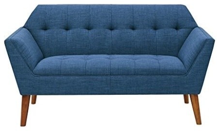 Ink Ivy Newport Loveseat Blue Midcentury Loveseats By Bunnyberry