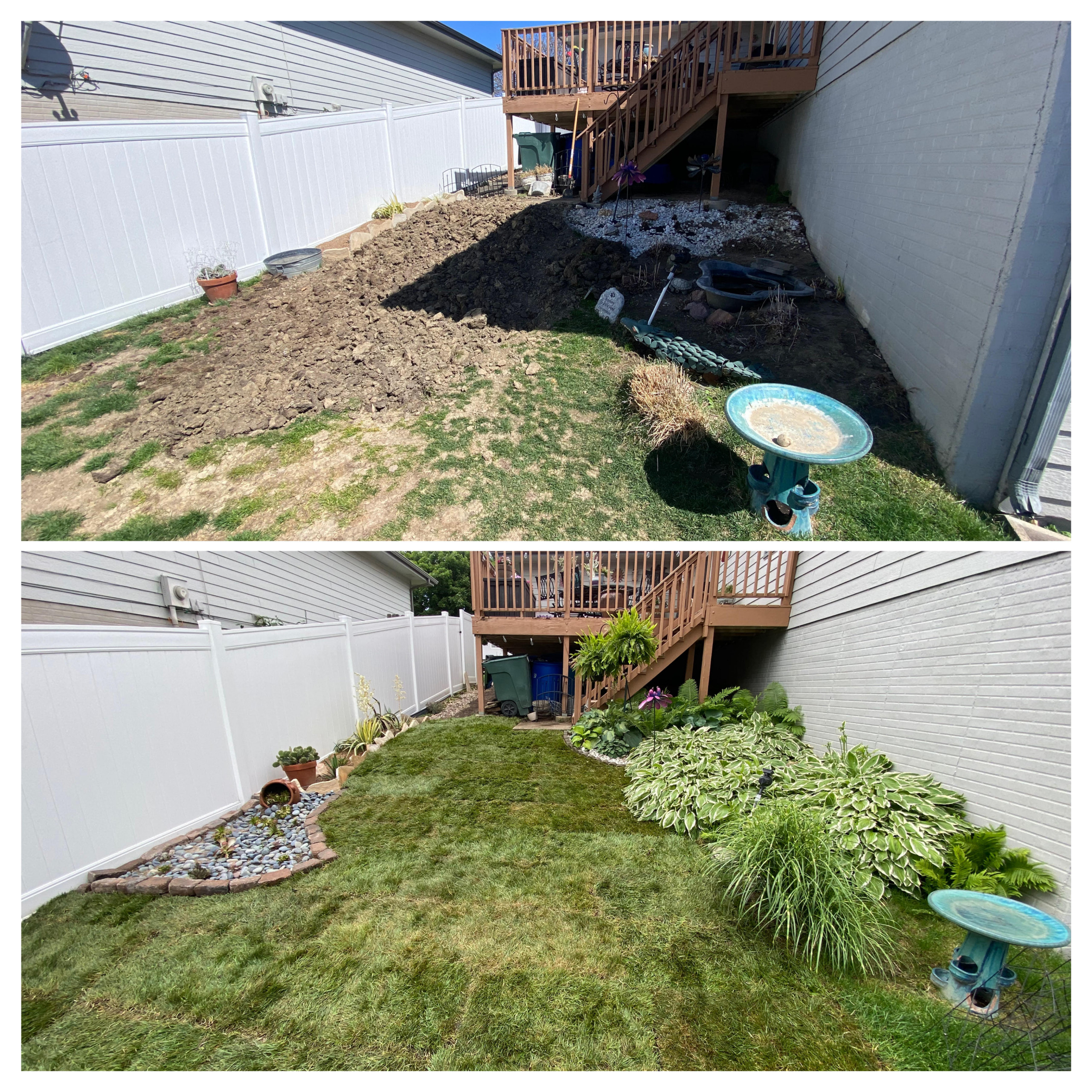Drainage & RTF Fescue Sod Installation