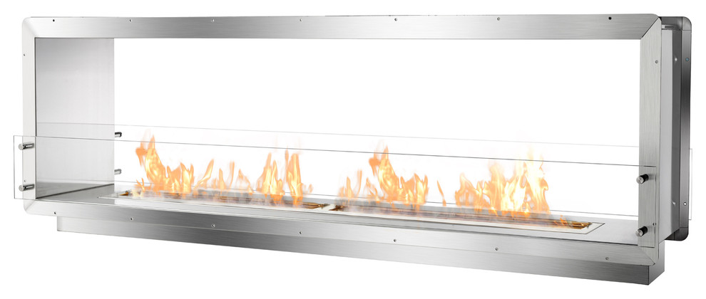 Double Sided Fireplace Insert Fb6200 D, Double Sided Ethanol Fireplace Insert