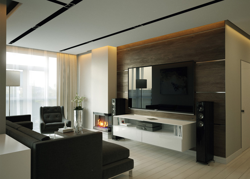 Дизайн квартиры в современном стиле (140м2)