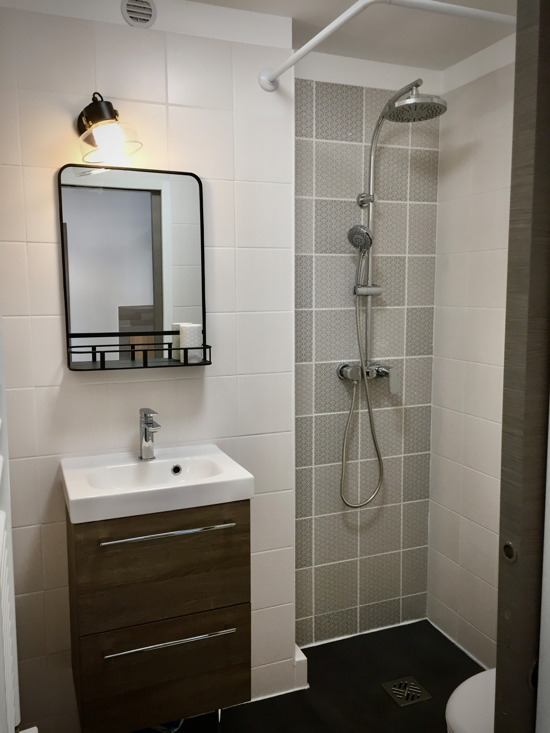 Mini salle d'eau de moins de 2 m2