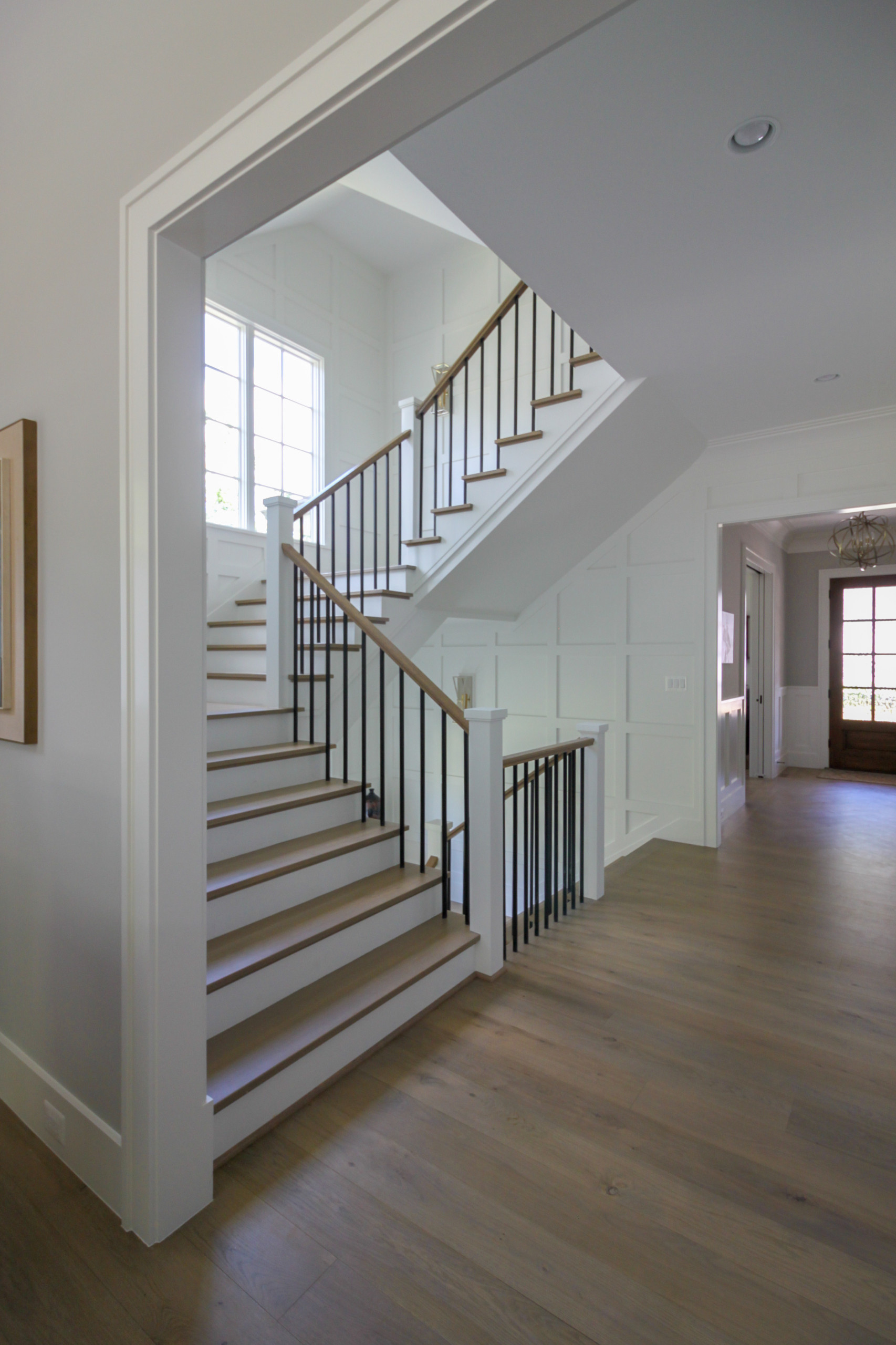 87_Welcoming and Functional Contemporary U-shaped Staircase, Arlington, VA 22207