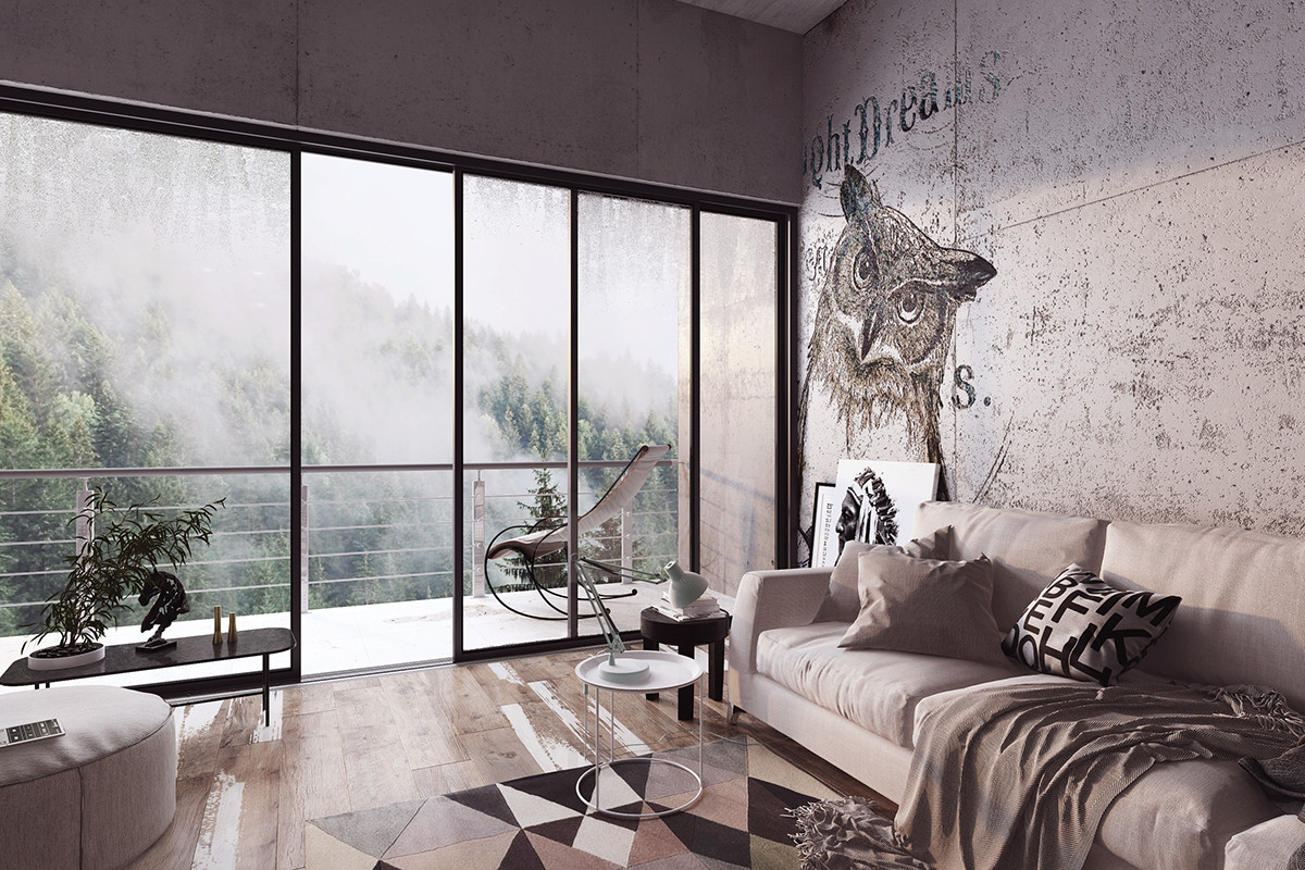 Интерьер гостиной в Сочи