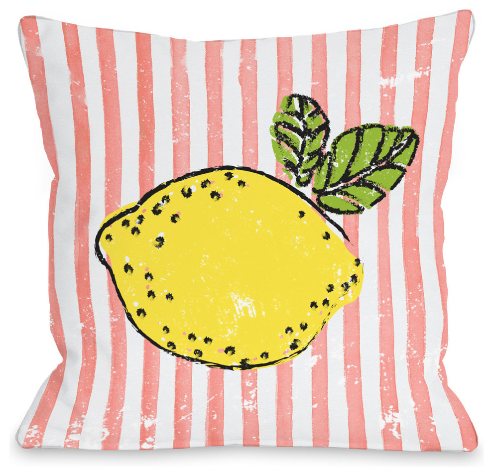 "Lemona" Indoor Throw Pillow by OneBellaCasa, 18"x18"