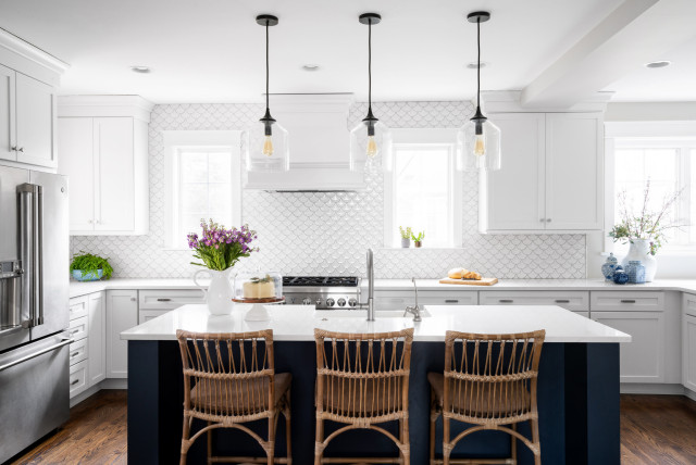 Beach Style Kitchen costero-cocina