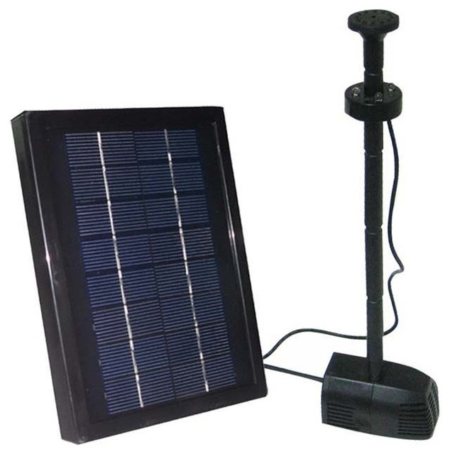 Solar Powered Water Pump Kit with Battery 2.5 Watt Contemporary