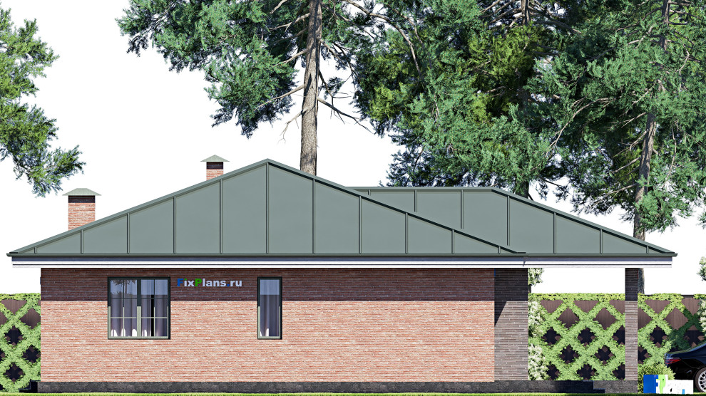 Проект одноэтажного дома 14х13м S147м2 F-18260