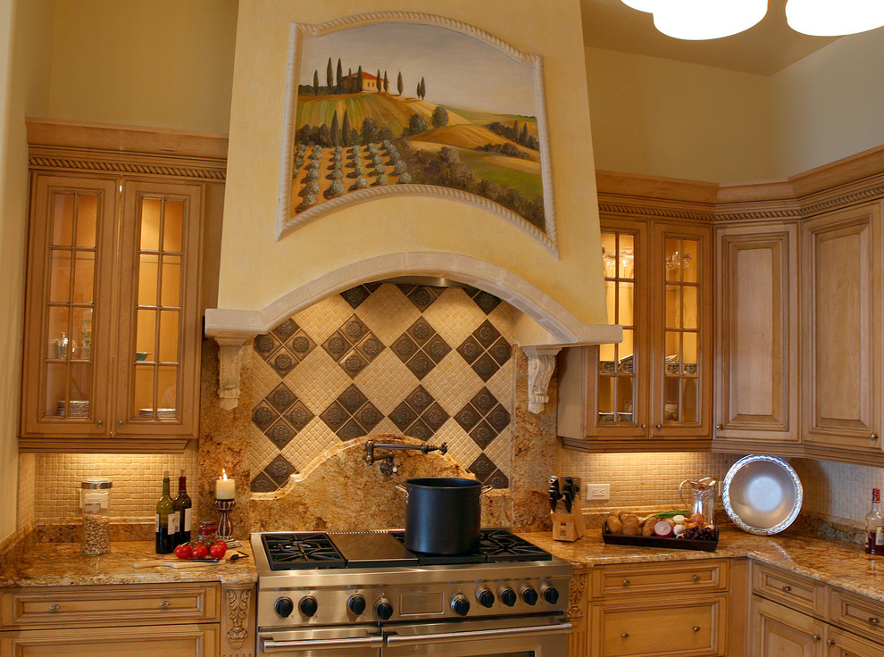 This is an example of a mediterranean kitchen in Tampa.