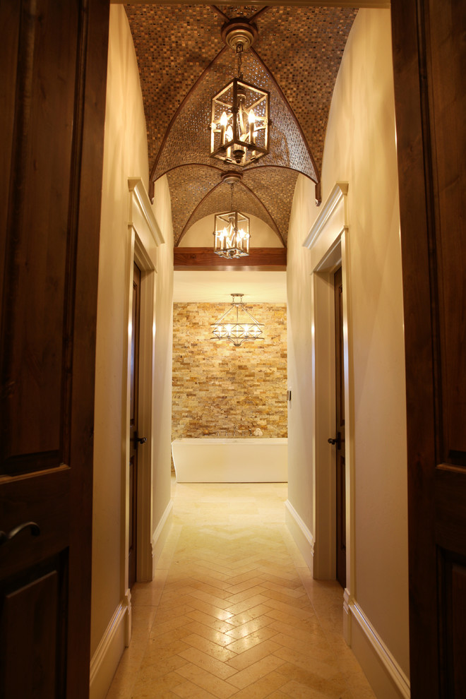 Bathroom - rustic bathroom idea in Dallas