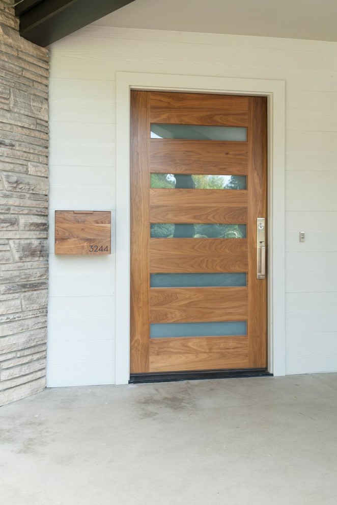 This is an example of a contemporary entryway in Phoenix.
