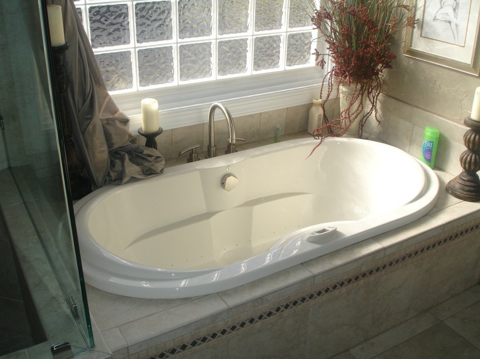 Inspiration for a transitional bathroom remodel in Charlotte