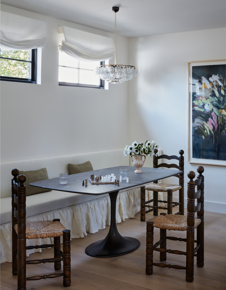 Transitional dining room photo in Austin