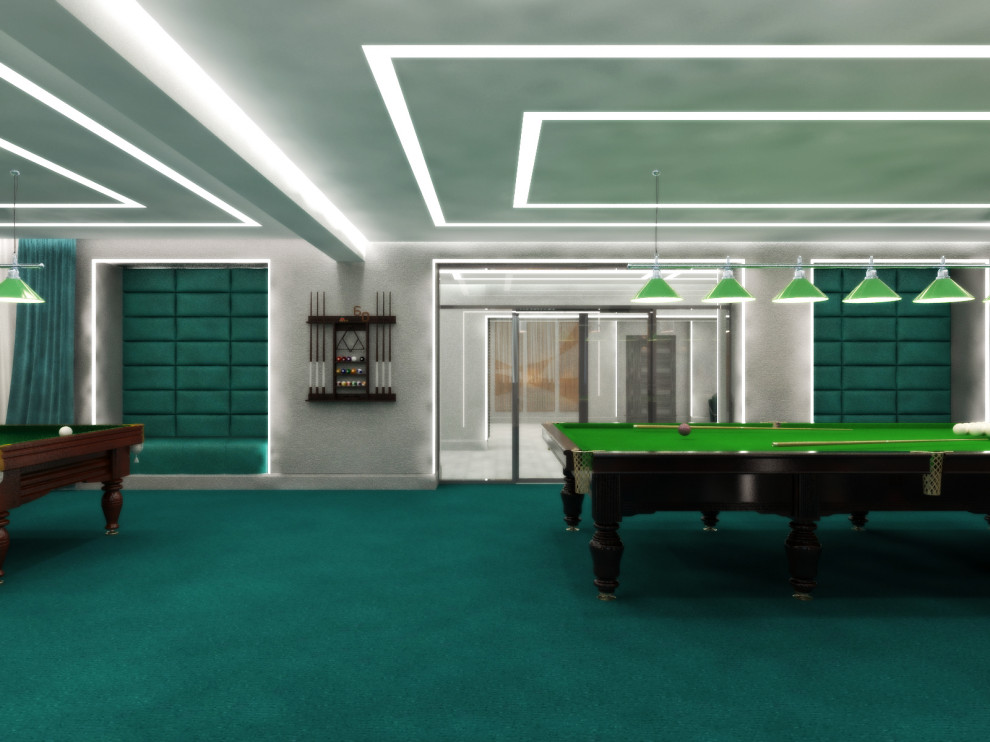 Бильярдный зал в гостинице Октябрьская