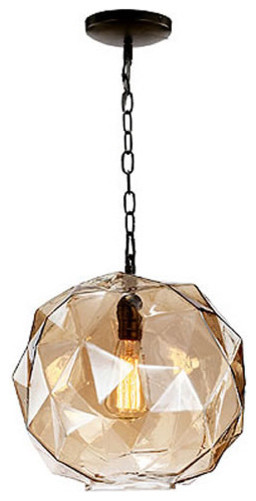Faceted Glass Pendant Light - Contemporary - Pendant Lighting - by