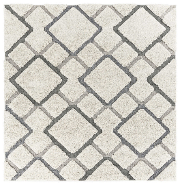 6 Ft Square Polypropylene Natural Area Rug - Contemporary - Area Rugs ...