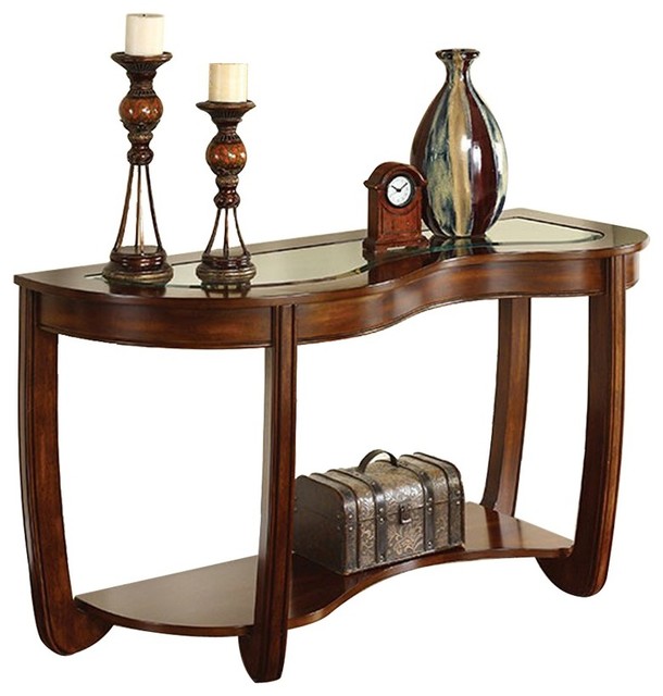 Crystal Falls Transitional Style Sofa Table - Transitional - Console ...
