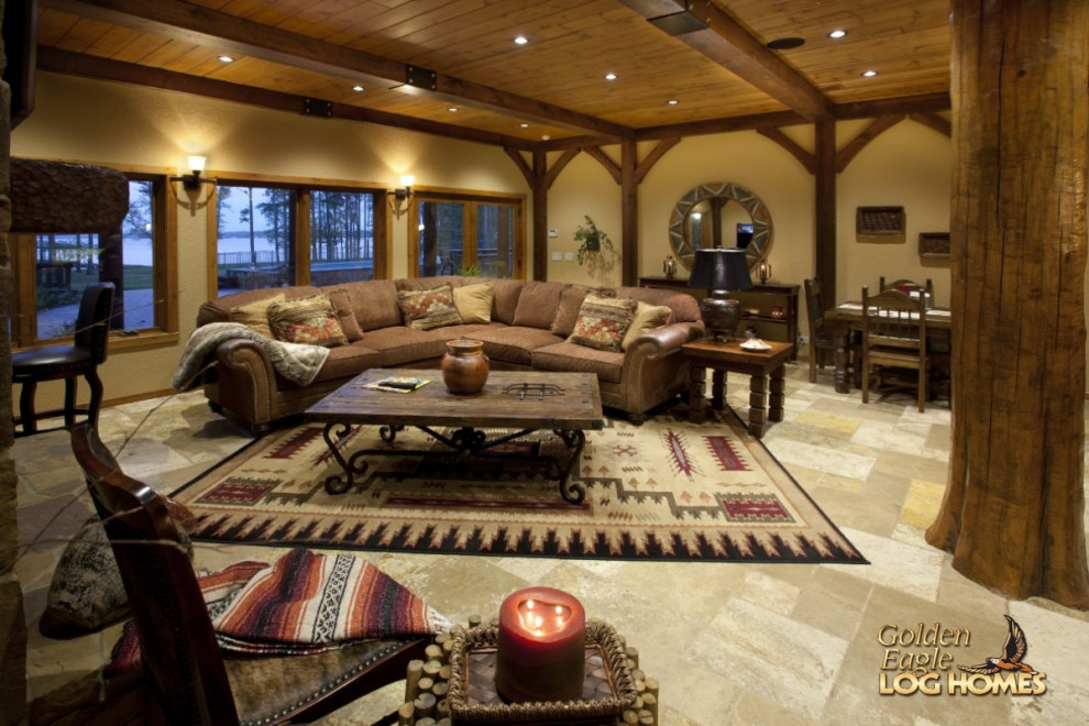 Basement - rustic basement idea