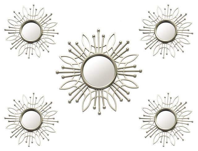 Burst Wall Mirror Contemporary Mirrors By Homeroots Burst Wall Mirror Contemporary