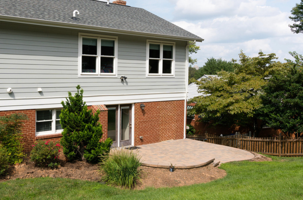 Arlington Paver Patio & Low Maintenance Pavilion Entertaining Area