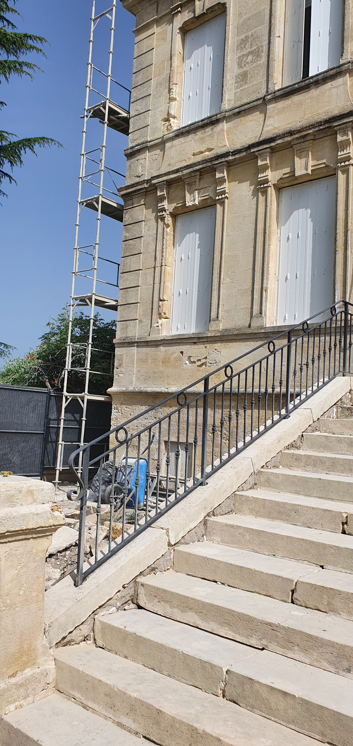 Rampe escalier en fer forgé